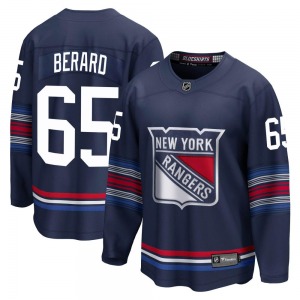 Brett Berard New York Rangers Fanatics Branded Premier Navy Breakaway Alternate Jersey