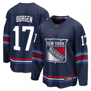 Will Borgen New York Rangers Fanatics Branded Premier Navy Breakaway Alternate Jersey
