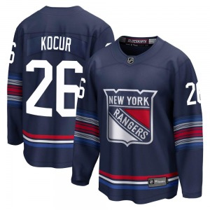 Joe Kocur New York Rangers Fanatics Branded Premier Navy Breakaway Alternate Jersey