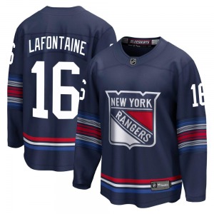 Pat Lafontaine New York Rangers Fanatics Branded Premier Navy Breakaway Alternate Jersey