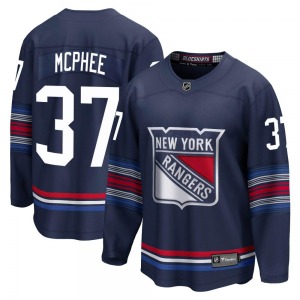 George Mcphee New York Rangers Fanatics Branded Premier Navy Breakaway Alternate Jersey