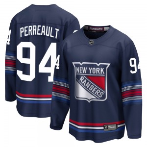 Gabe Perreault New York Rangers Fanatics Branded Premier Navy Breakaway Alternate Jersey