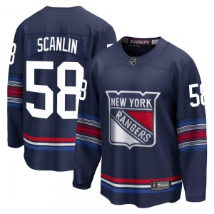 Brandon Scanlin New York Rangers Fanatics Branded Premier Navy Breakaway Alternate Jersey