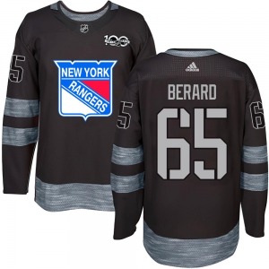 Brett Berard New York Rangers Authentic Black 1917-2017 100th Anniversary Jersey