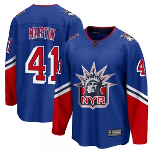 Spencer Martin New York Rangers Fanatics Branded Breakaway Royal Special Edition 2.0 Jersey