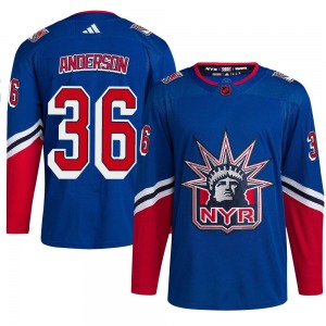 Glenn Anderson New York Rangers Adidas Authentic Royal Reverse Retro 2.0 Jersey