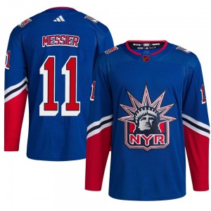Mark Messier New York Rangers adidas Authentic Heroes of Hockey Throwback  Jersey - Blue