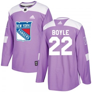 Dan Boyle New York Rangers Adidas Authentic Purple Fights Cancer Practice Jersey