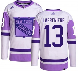 Alexis Lafreniere New York Rangers Adidas Authentic Hockey Fights Cancer Jersey