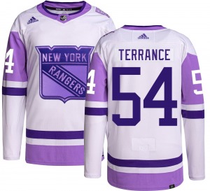 Carey Terrance New York Rangers Adidas Authentic Hockey Fights Cancer Jersey