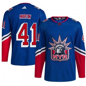 Youth Spencer Martin New York Rangers Adidas Authentic Royal Reverse Retro 2.0 Jersey