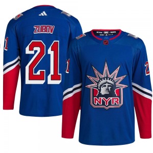 Youth Sergei Zubov New York Rangers Adidas Authentic Royal Reverse Retro 2.0 Jersey