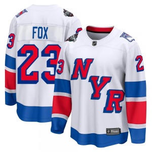 Adam Fox New York Rangers Fanatics Branded Breakaway White 2024 Stadium Series Jersey