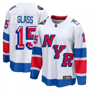 Tanner Glass New York Rangers Fanatics Branded Breakaway White 2024 Stadium Series Jersey