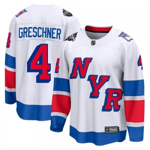 Ron Greschner New York Rangers Fanatics Branded Breakaway White 2024 Stadium Series Jersey