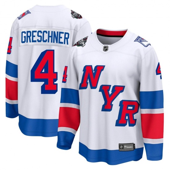 Ron Greschner New York Rangers Fanatics Branded Breakaway White 2024 Stadium Series Jersey