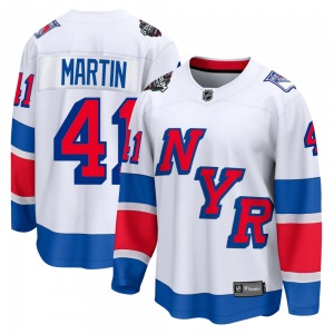 Spencer Martin New York Rangers Fanatics Branded Breakaway White 2024 Stadium Series Jersey