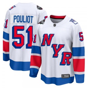 Derrick Pouliot New York Rangers Fanatics Branded Breakaway White 2024 Stadium Series Jersey