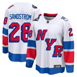 Tomas Sandstrom New York Rangers Fanatics Branded Breakaway White 2024 Stadium Series Jersey
