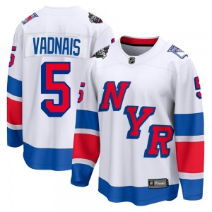 Carol Vadnais New York Rangers Fanatics Branded Breakaway White 2024 Stadium Series Jersey