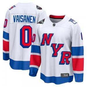 Kalle Vaisanen New York Rangers Fanatics Branded Breakaway White 2024 Stadium Series Jersey