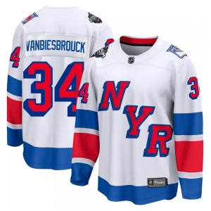 John Vanbiesbrouck New York Rangers Fanatics Branded Breakaway White 2024 Stadium Series Jersey