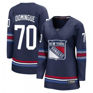 Women's Louis Domingue New York Rangers Fanatics Branded Premier Navy Breakaway Alternate Jersey