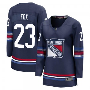 Women's Adam Fox New York Rangers Fanatics Branded Premier Navy Breakaway Alternate Jersey