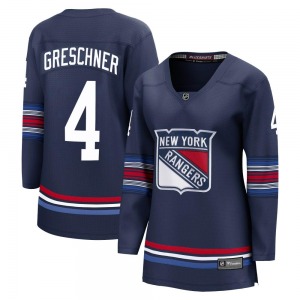 Women's Ron Greschner New York Rangers Fanatics Branded Premier Navy Breakaway Alternate Jersey