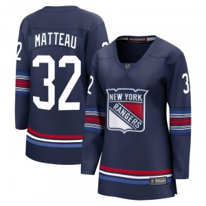 Women's Stephane Matteau New York Rangers Fanatics Branded Premier Navy Breakaway Alternate Jersey