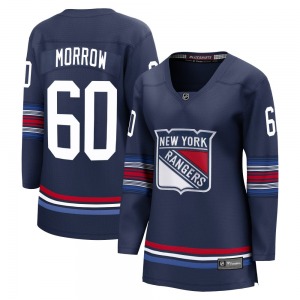 Women's Scott Morrow New York Rangers Fanatics Branded Premier Navy Breakaway Alternate Jersey