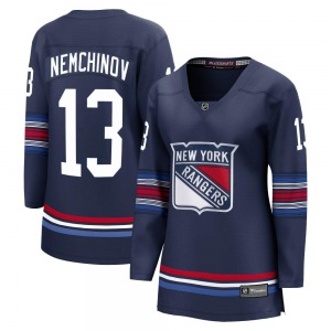 Women's Sergei Nemchinov New York Rangers Fanatics Branded Premier Navy Breakaway Alternate Jersey