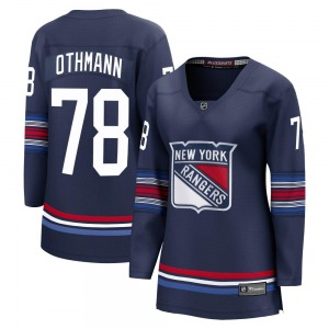 Women's Brennan Othmann New York Rangers Fanatics Branded Premier Navy Breakaway Alternate Jersey