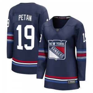 Women's Nic Petan New York Rangers Fanatics Branded Premier Navy Breakaway Alternate Jersey