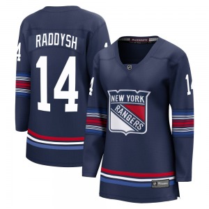 Women's Taylor Raddysh New York Rangers Fanatics Branded Premier Navy Breakaway Alternate Jersey