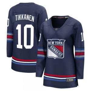 Women's Esa Tikkanen New York Rangers Fanatics Branded Premier Navy Breakaway Alternate Jersey