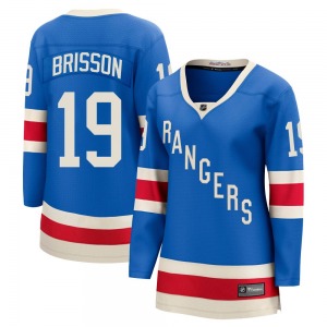 Women's Brendan Brisson New York Rangers Fanatics Breakaway Blue Centennial Jersey