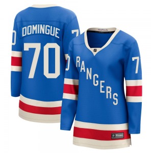 Women's Louis Domingue New York Rangers Fanatics Breakaway Blue Centennial Jersey