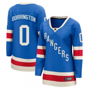 Women's Jackson Dorrington New York Rangers Fanatics Breakaway Blue Centennial Jersey