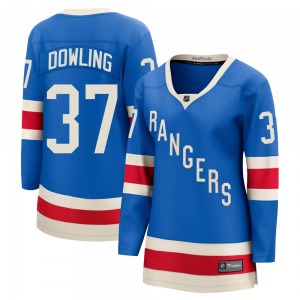 Women's Justin Dowling New York Rangers Fanatics Breakaway Blue Centennial Jersey