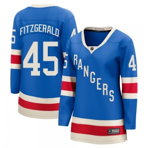 Women's Casey Fitzgerald New York Rangers Fanatics Breakaway Blue Centennial Jersey