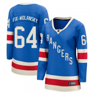 Women's Trey Fix-Wolansky New York Rangers Fanatics Breakaway Blue Centennial Jersey