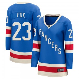 Women's Adam Fox New York Rangers Fanatics Breakaway Blue Centennial Jersey