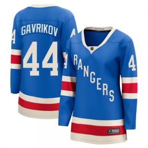 Women's Vladislav Gavrikov New York Rangers Fanatics Breakaway Blue Centennial Jersey