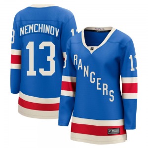 Women's Sergei Nemchinov New York Rangers Fanatics Breakaway Blue Centennial Jersey