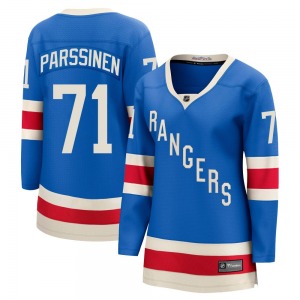 Women's Juuso Parssinen New York Rangers Fanatics Breakaway Blue Centennial Jersey