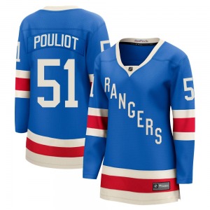 Women's Derrick Pouliot New York Rangers Fanatics Breakaway Blue Centennial Jersey