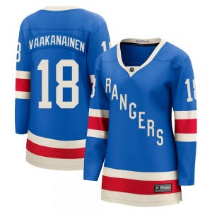 Women's Urho Vaakanainen New York Rangers Fanatics Breakaway Blue Centennial Jersey