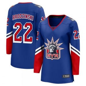 Women's Jonny Brodzinski New York Rangers Fanatics Branded Breakaway Royal Special Edition 2.0 Jersey