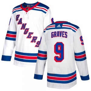 Adam Graves New York Rangers Adidas Authentic White Jersey